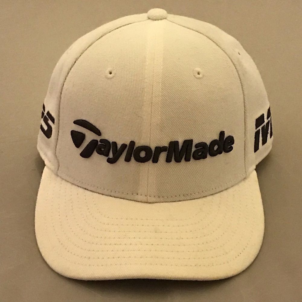 New Era Taylor Made Golf Classic Black and White Baseball Hat - Picture 2 of 16